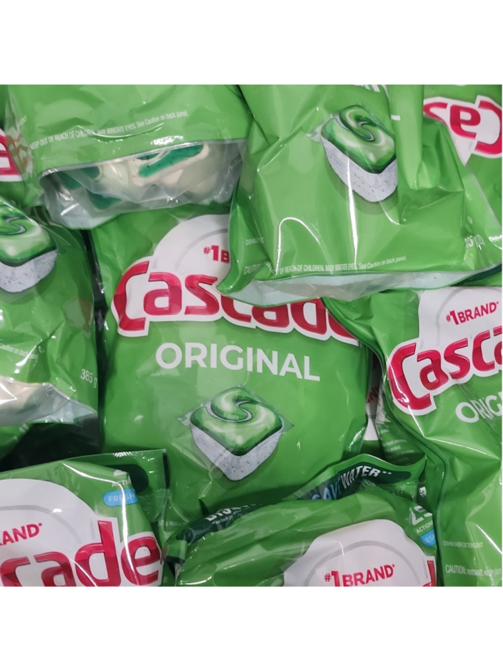 75 Cascade Original Dishwasher Detergent Action Pacs - Fresh Scent 38.5 oz